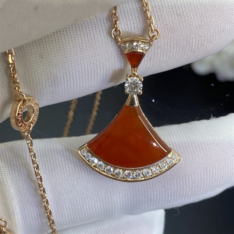 [Violet JW]DREAM NECKLACE CARNELIAN DIAMOND
