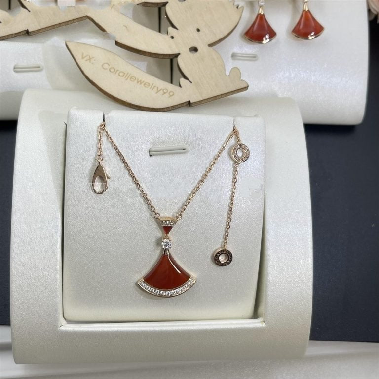 [Violet JW]DREAM NECKLACE CARNELIAN DIAMOND