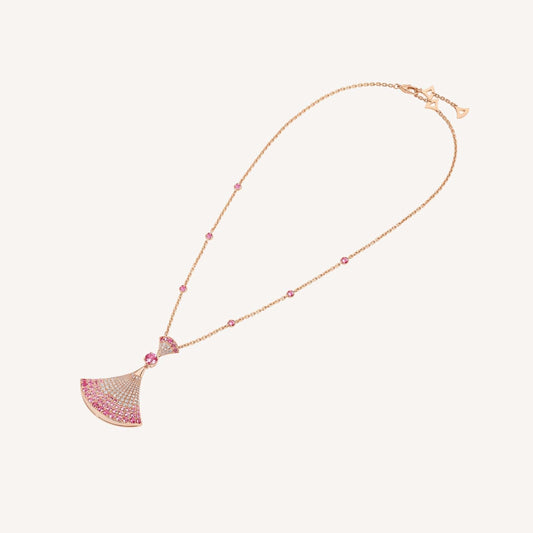 [Violet JW]DREAM NECKLACK DIAMOND PINK GOLD