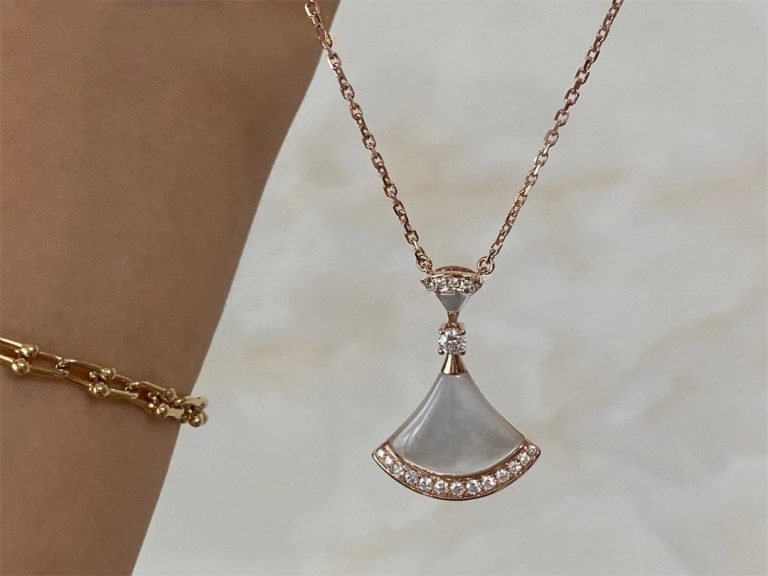 [Violet JW]DREAM NECKLACE MOP PINK GOLD DIAMOND