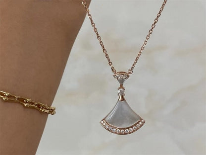 [Violet JW]DREAM NECKLACE MOP PINK GOLD DIAMOND