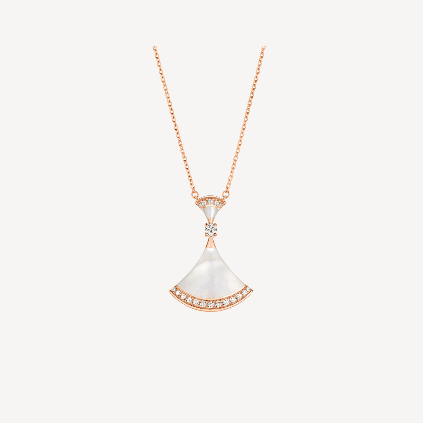 [Violet JW]DREAM NECKLACE MOP PINK GOLD DIAMOND