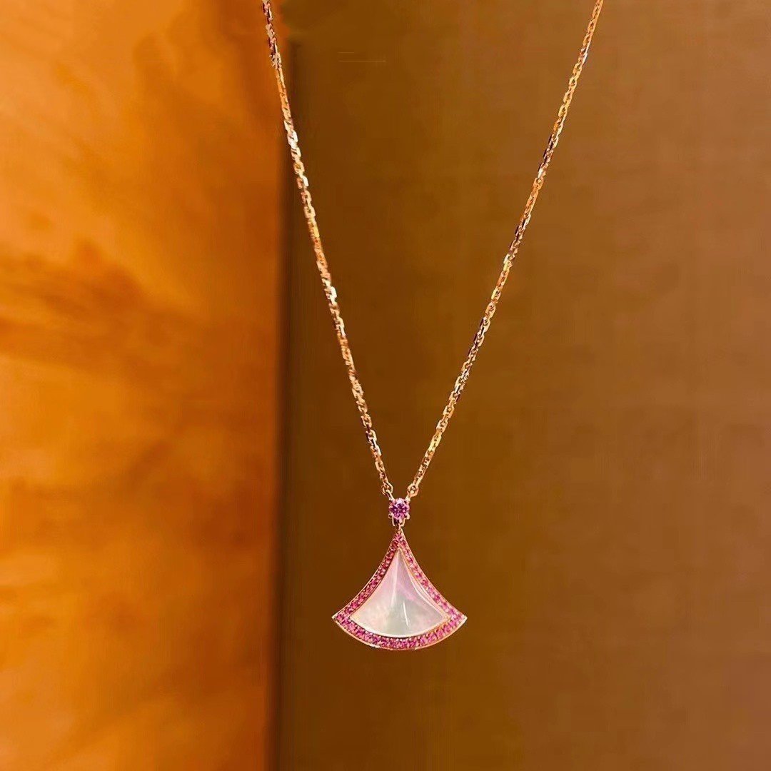 [Violet JW]DREAM NECKLACE MOP DIAMOND PINK