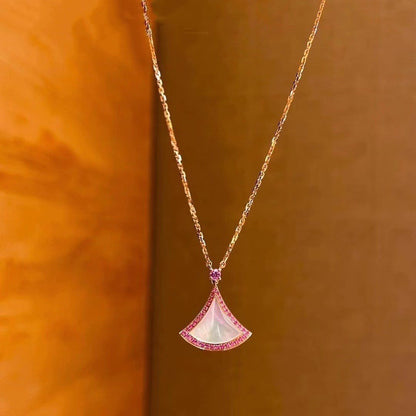 [Violet JW]DREAM NECKLACE MOP DIAMOND PINK