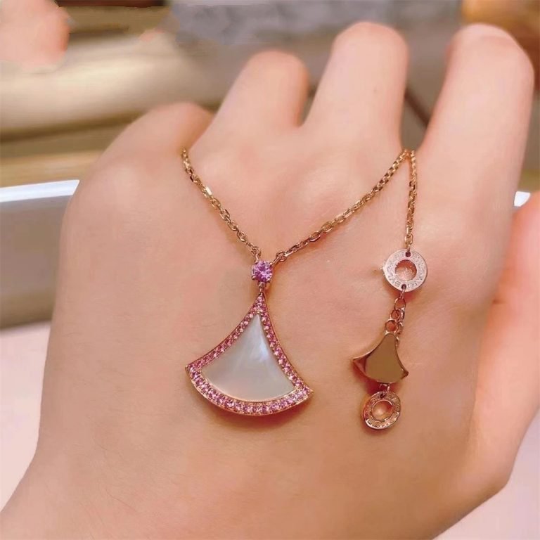 [Violet JW]DREAM NECKLACE MOP DIAMOND PINK