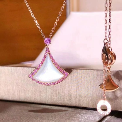 [Violet JW]DREAM NECKLACE MOP DIAMOND PINK