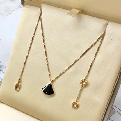 [Violet JW]DREAM NECKLACE ONYX 1 DIAMOND