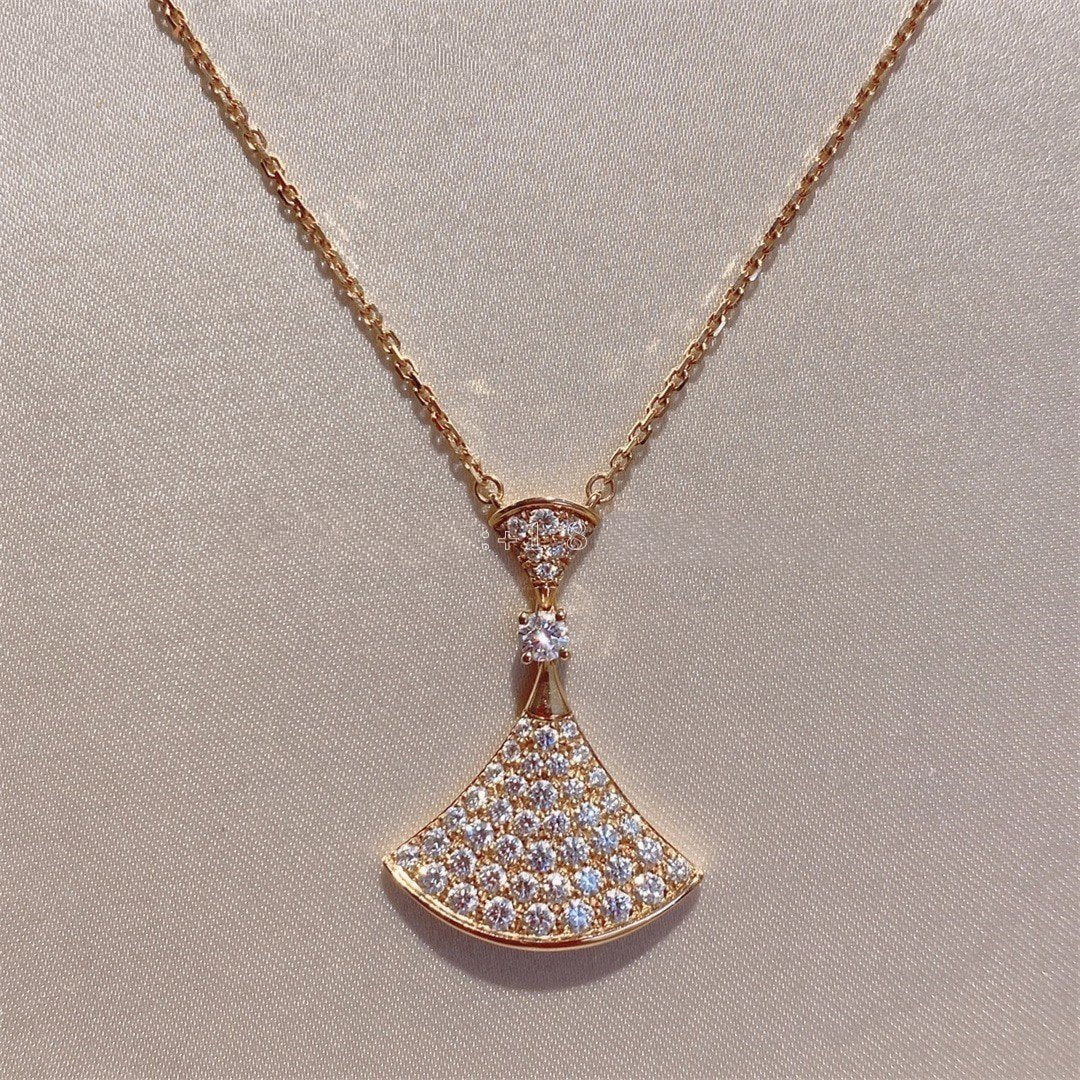 [Violet JW]DREAM NECKLACE PINK GOLD FULL DIAMOND