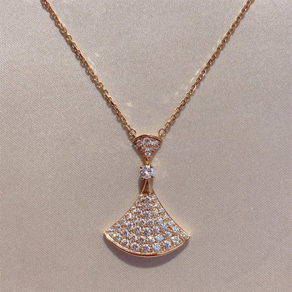 [Violet JW]DREAM NECKLACE PINK GOLD FULL DIAMOND