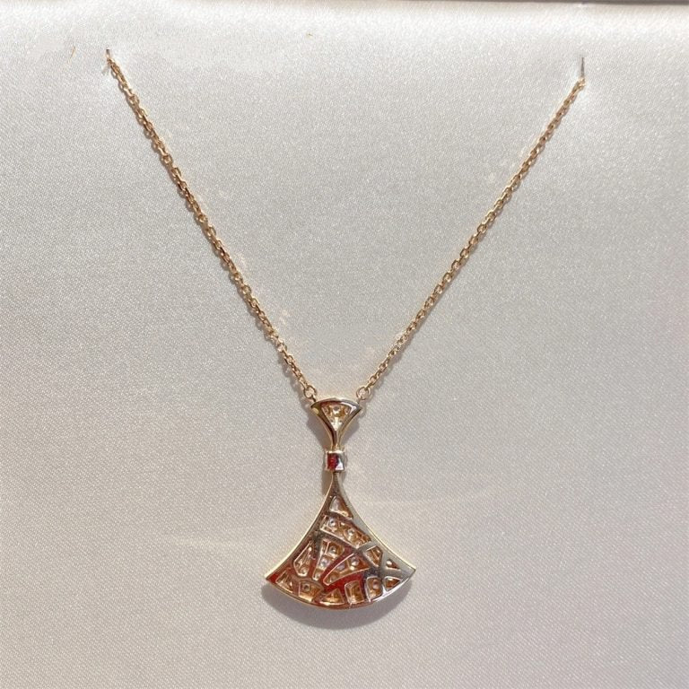 [Violet JW]DREAM NECKLACE PINK GOLD FULL DIAMOND