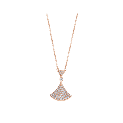 [Violet JW]DREAM NECKLACE PINK GOLD FULL DIAMOND