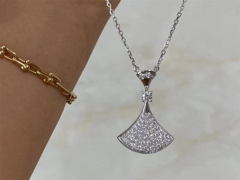 [Violet JW]DREAM NECKLACE SILVER FULL DIAMOND