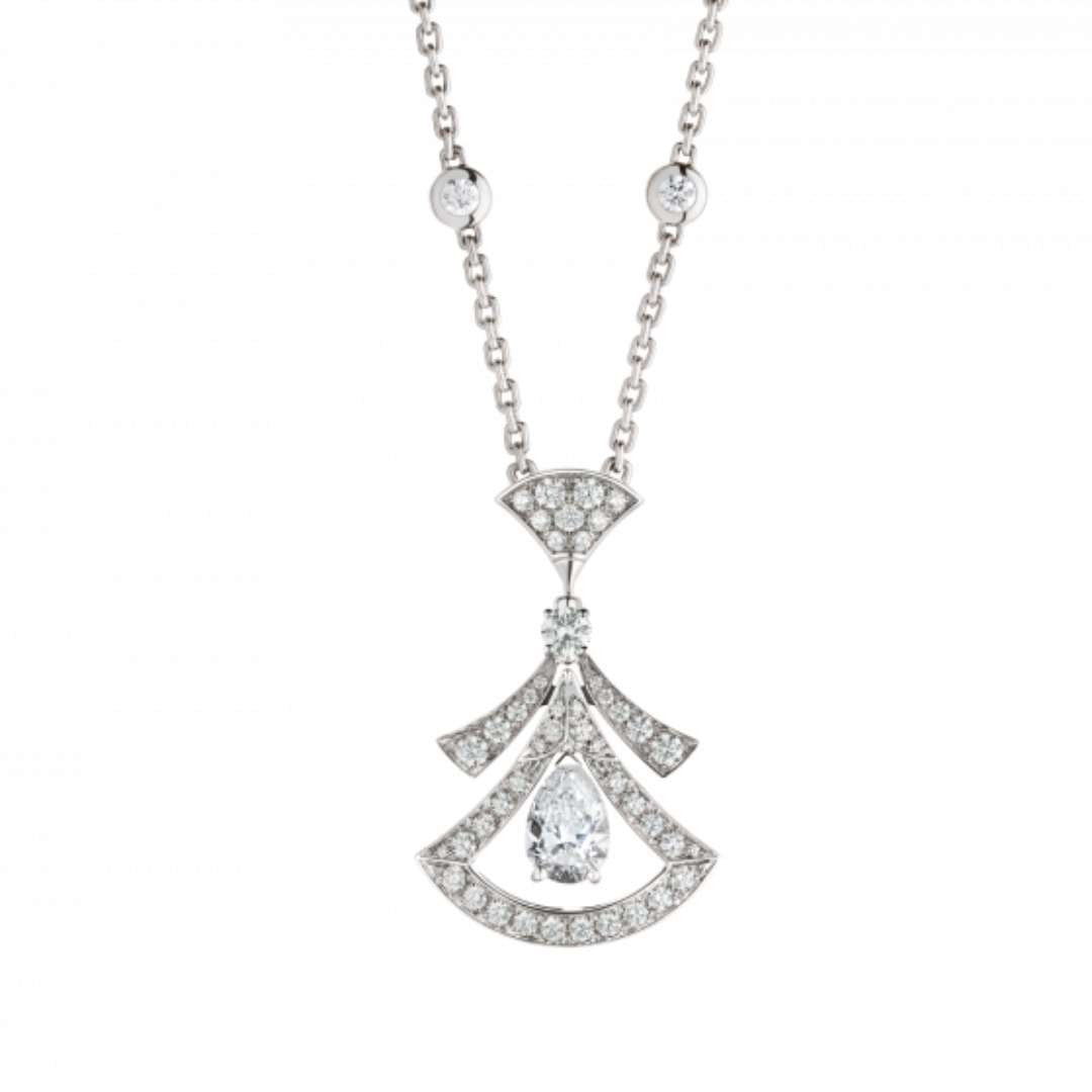 [Violet JW]DREAM NECKLACE WHITE DIAMOND SILVER
