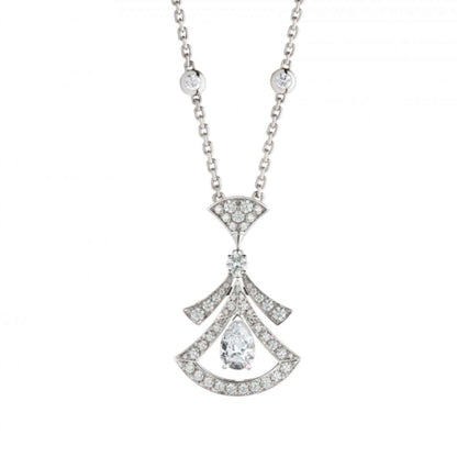 [Violet JW]DREAM NECKLACE WHITE DIAMOND SILVER