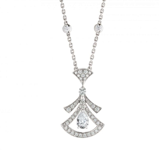 [Violet JW]DREAM NECKLACE WHITE DIAMOND SILVER