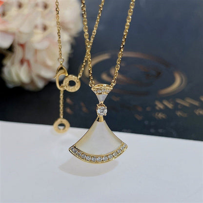 [Violet JW]DREAM NECKLACE MOP GOLD DIAMOND