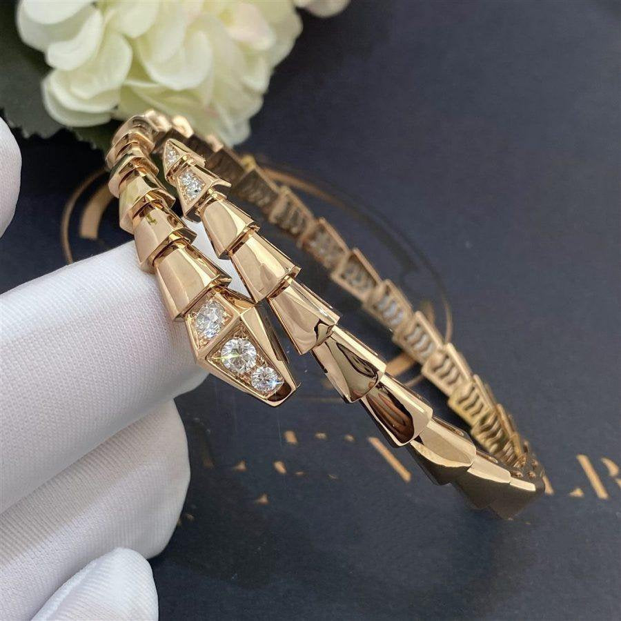 [Violet JW]SERPENTI BRACELET DIAMONDS PINK GOLD