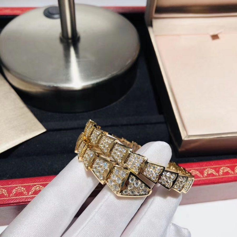 [Violet JW]SERPENTI BRACELET 8MM GOLD DIAMOND
