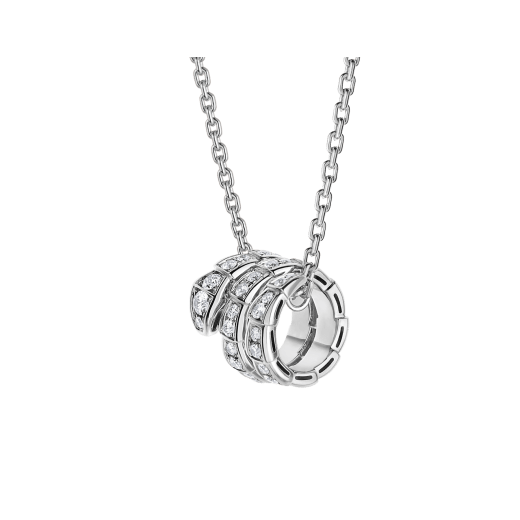 [Violet JW]SERPENTI  NECKLACE DOUBLE RING DIAMOND