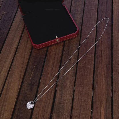 [Violet JW]AMULETTE SILVER FULL DIAMOND NECKLACE