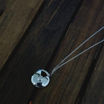 [Violet JW]AMULETTE SILVER FULL DIAMOND NECKLACE