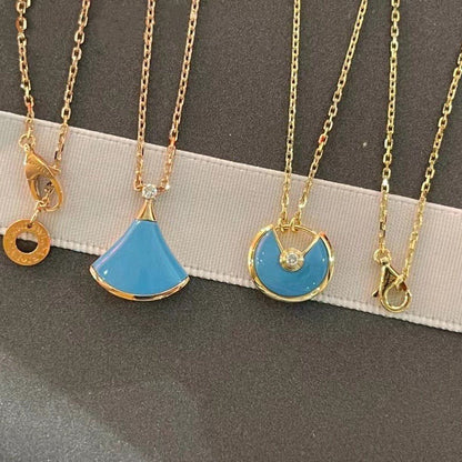 [Violet JW]AMULETTE GOLD TURQUOISE NECKLACE