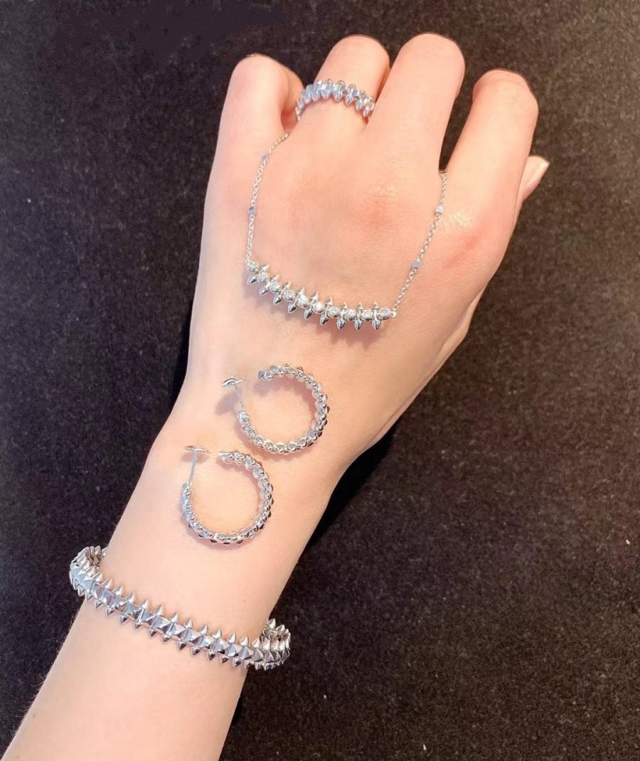 [Violet JW]CLASH SILVER BRACELET