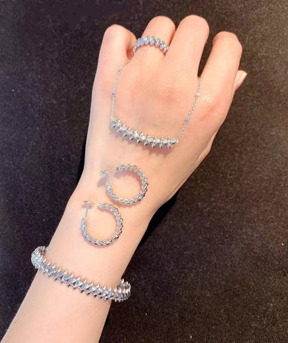 [Violet JW]CLASH SILVER BRACELET