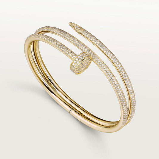[Violet JW]JUSTE BRACELET 3.5MM DOUBLE ROWS DIAMOND