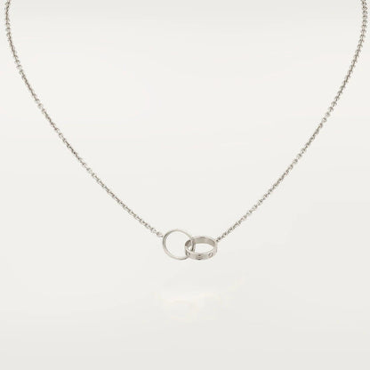 [Violet JW]LOVE NECKLACE PINK GOLD AND SILVER