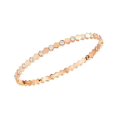 [Violet JW]BEE LOVE PINK GOLD DIAMOND BRACELET