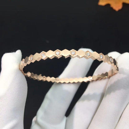 [Violet JW]BEE LOVE PINK GOLD DIAMOND BRACELET
