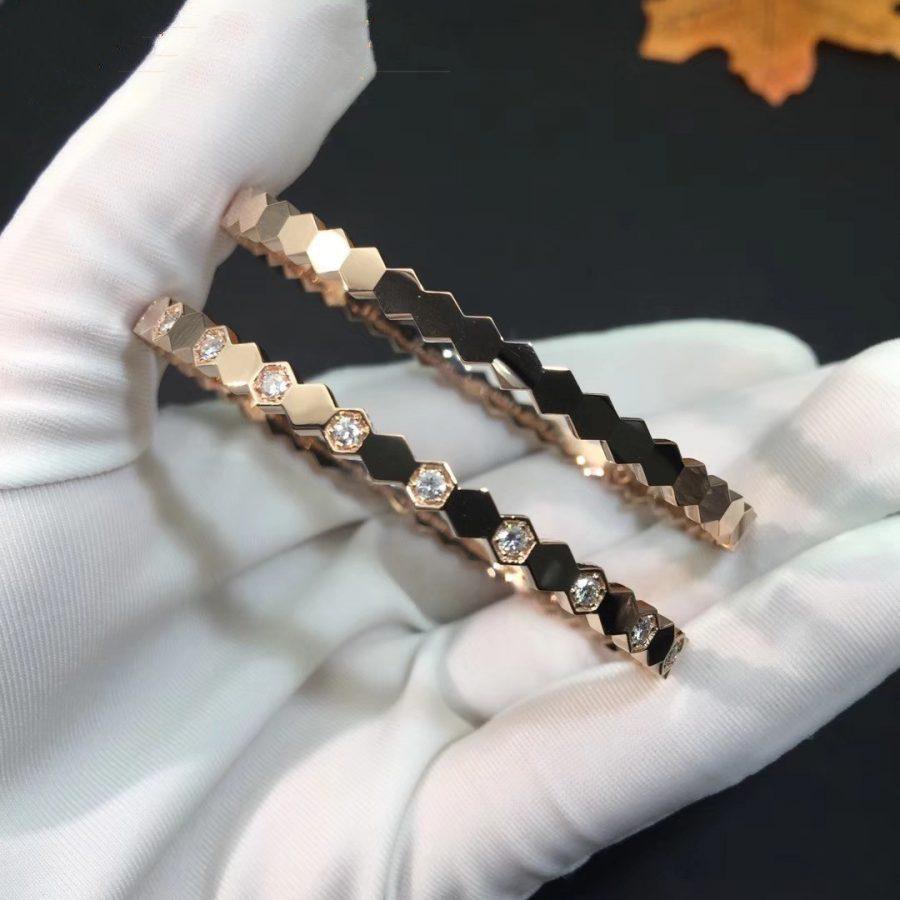 [Violet JW]BEE LOVE PINK GOLD DIAMOND BRACELET