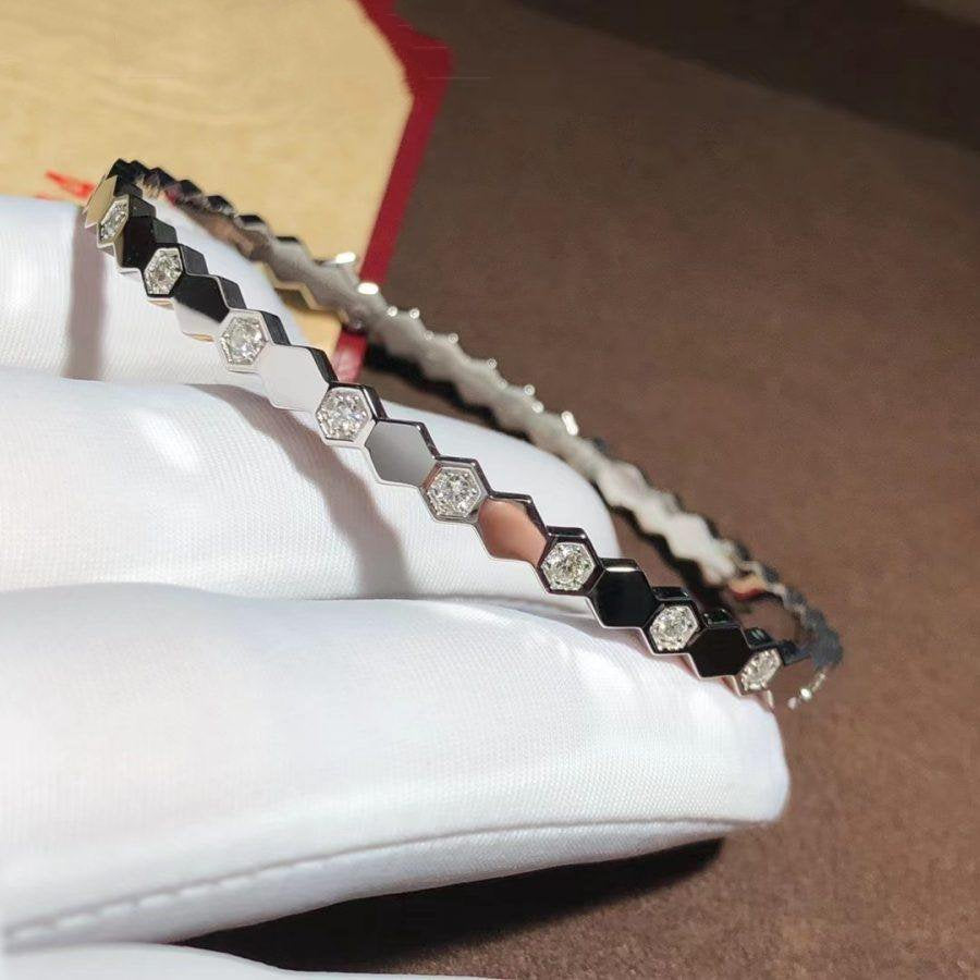 [Violet JW]BEE LOVE SILVER DIAMOND BRACELET