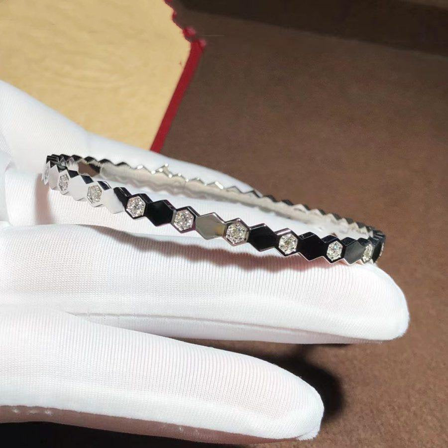 [Violet JW]BEE LOVE SILVER DIAMOND BRACELET