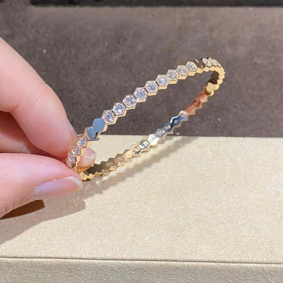 [Violet JW]BEE LOVE GOLD BRACELET FULL DIAMOND
