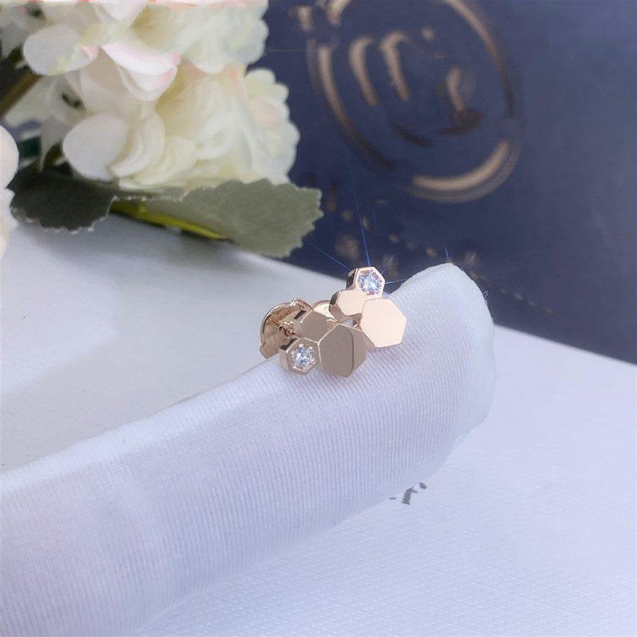 [Violet JW]BEE LOVE PINK GOLD DIAMOND EARRINGS