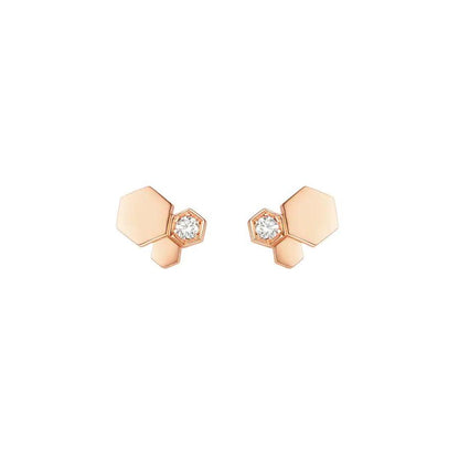 [Violet JW]BEE LOVE PINK GOLD DIAMOND EARRINGS