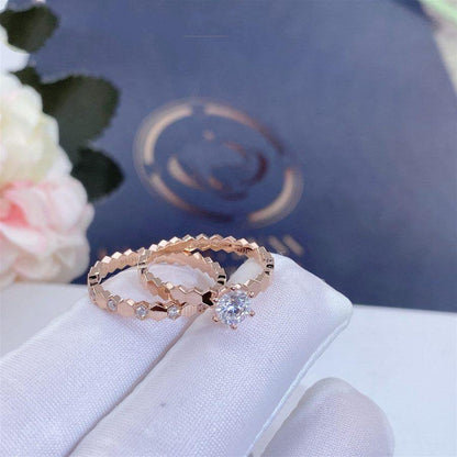 [Violet JW]BEE LOVE RING PINK GOLD 1 DIAMOND