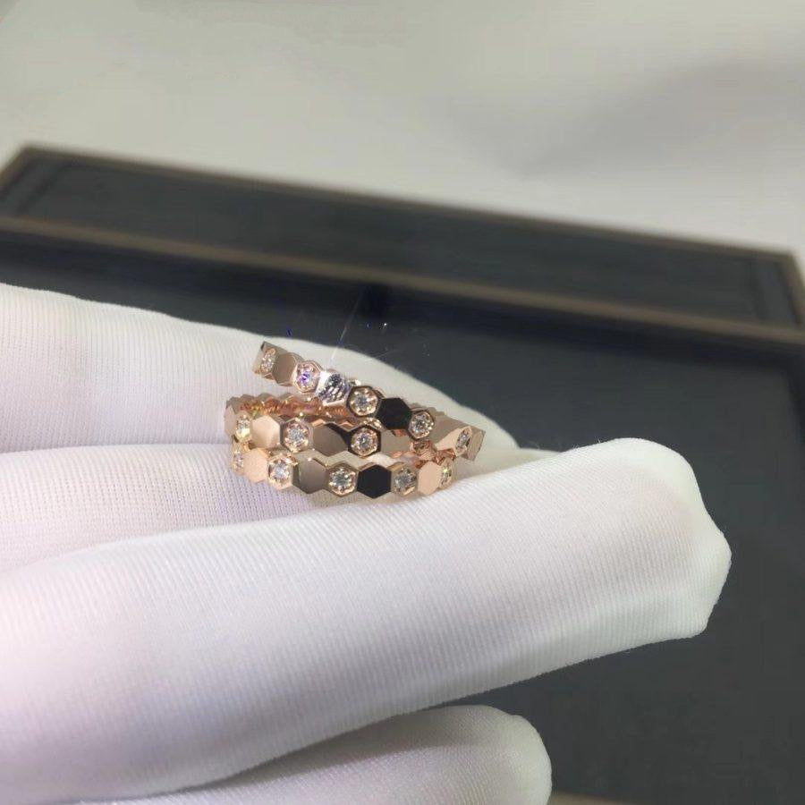 [Violet JW]BEE LOVE RING PINK GOLD DIAMOND