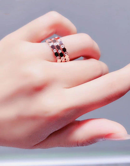 [Violet JW]BEE LOVE RING PINK GOLD DIAMOND