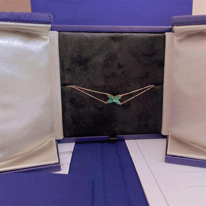 [Violet JW]JEUX BRACELET MALACHITE PINK GOLD 1 DIAMOND