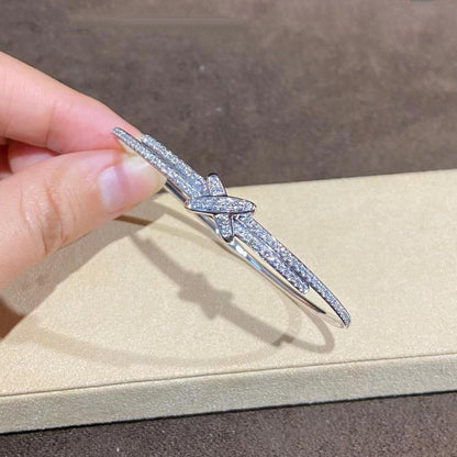 [Violet JW]JEUX DE BRACELET DIAMONDS SILVER