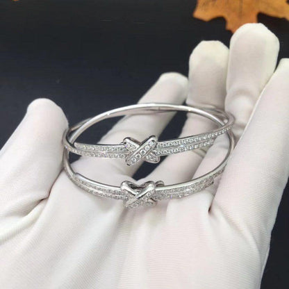 [Violet JW]JEUX DE BRACELET DIAMONDS SILVER