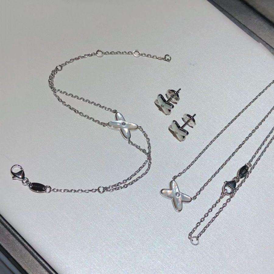 [Violet JW]JEUX BRACELET WHITE MOP SILVER 1 DIAMOND