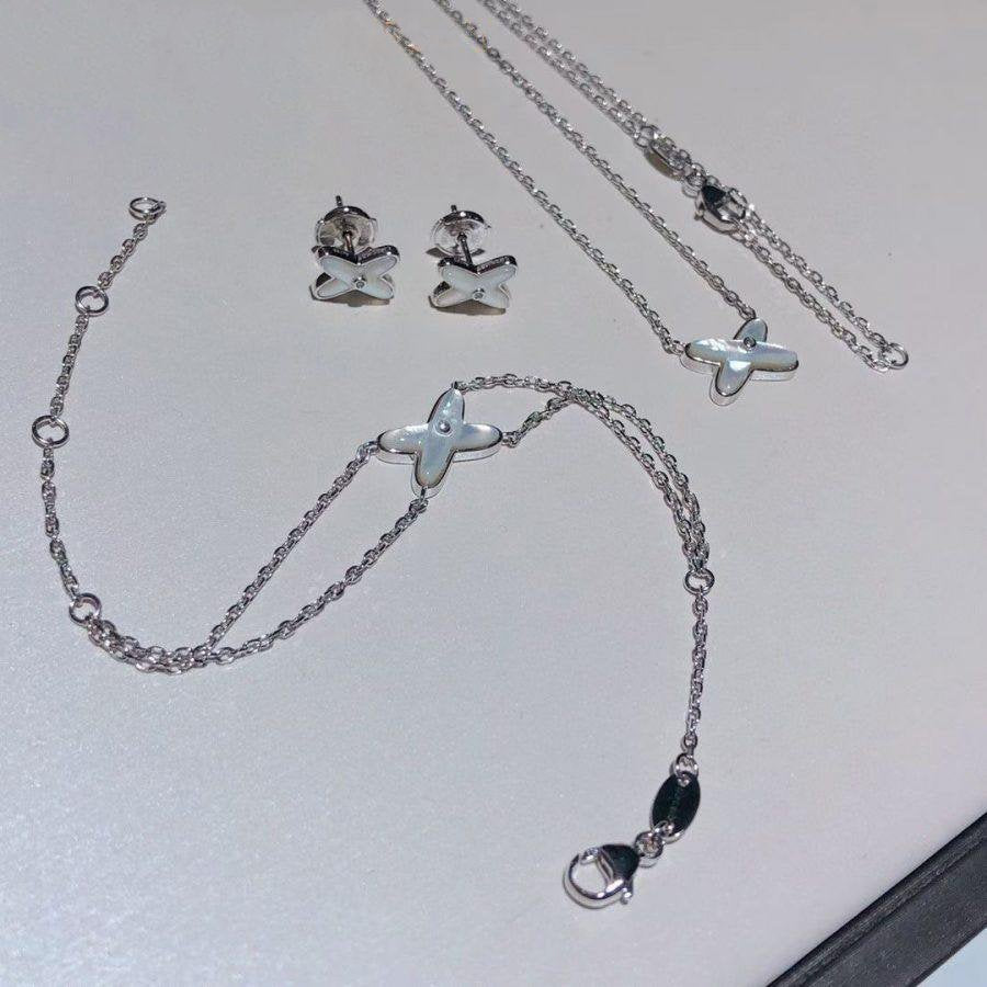 [Violet JW]JEUX BRACELET WHITE MOP SILVER 1 DIAMOND