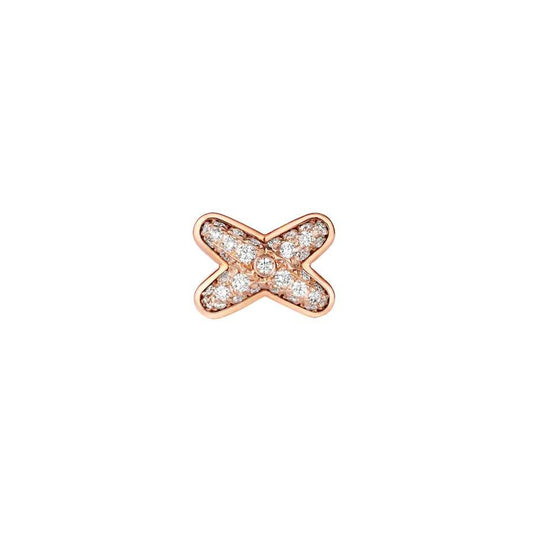 [Violet JW]JEUX DE PINK GOLD DIAMOND EARRINGS