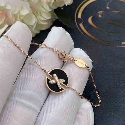 [Violet JW]JEUX DE BRACELET ONYX PINK GOLD DIAMOND