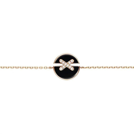 [Violet JW]JEUX DE BRACELET ONYX PINK GOLD DIAMOND