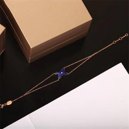 [Violet JW]JEUX BRACELET LAPIS PINK GOLD 1 DIAMOND